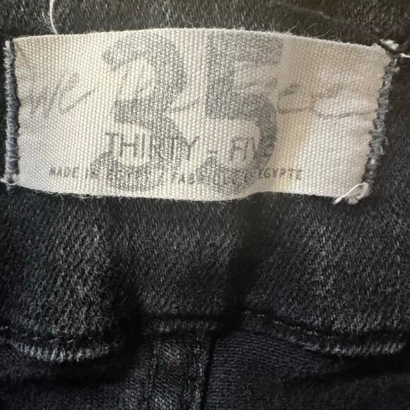 We The Free Jayde Flare Jeans High Waisted Stretch Black Size 35 - Picture 10 of 11